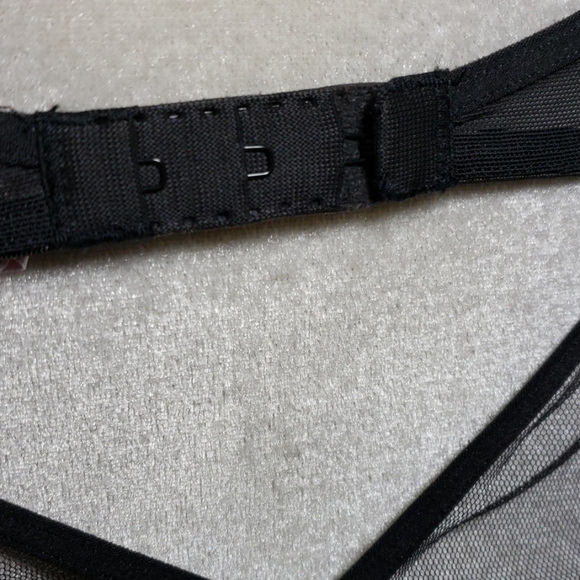 Victoria's Secret Sheer Negligee Slip Small Black VGUC - Picture 5 of 9